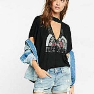 Express Free Spirit Choker Shirt